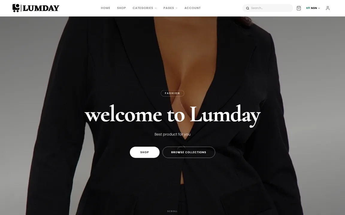 Lumday, an online store built on GOB