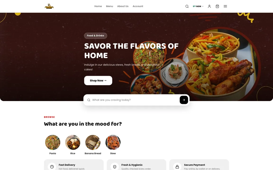 Mama T Food, an online store built on GOB